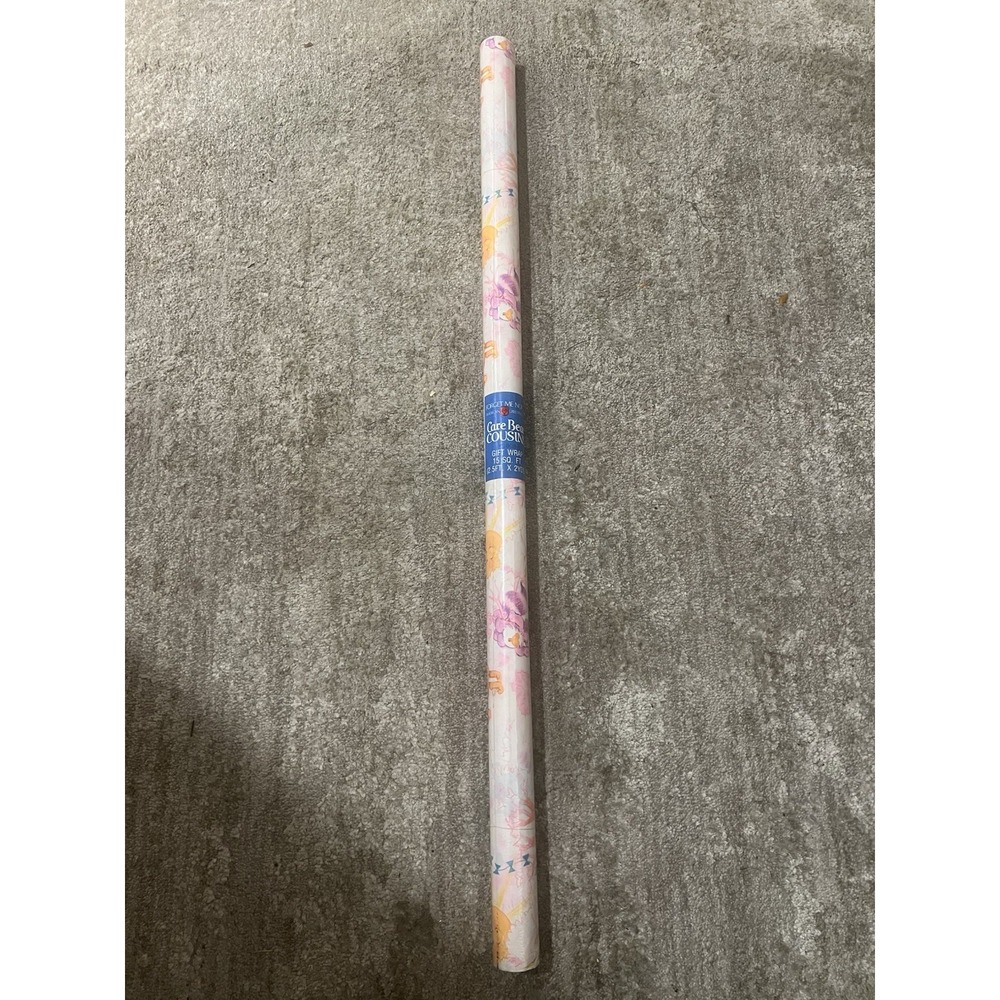 Vintage Care Bears  All Purpose Wrapping Paper 1 Roll 15 Sq. Ft. Each‎ NEW